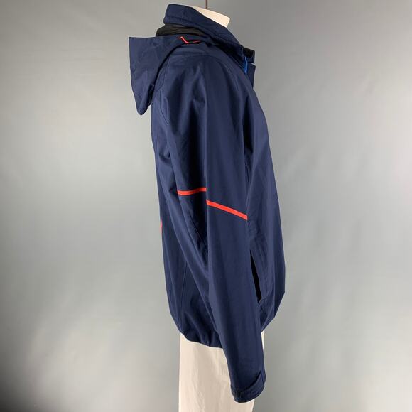 KJUS Chest Size XXL Size XXL Navy Red Polyamide Windbreaker Jacket - Picture 2 of 6